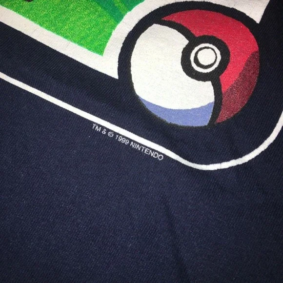 Vintage 1999 Nintendo Pokémon Anime Promo T Shirt Super Rare Large - Picture 2 of 5